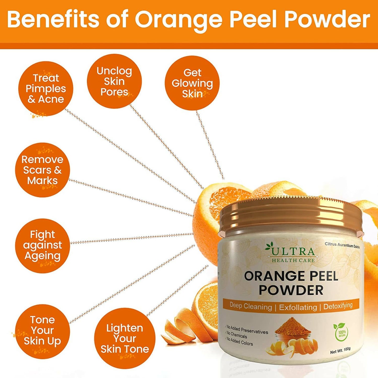 Ultra Health care Orange Peel Powder Face Pack