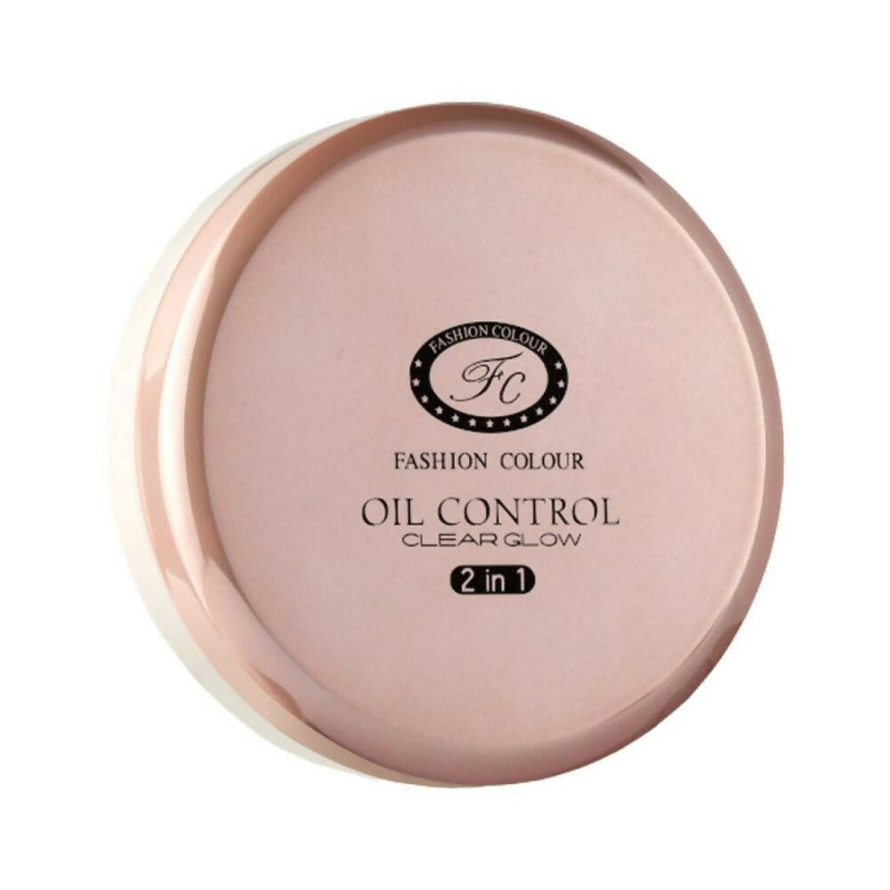 Fashion Colour Oil Control Clear Glow 2 in 1 Powder-Shade 01