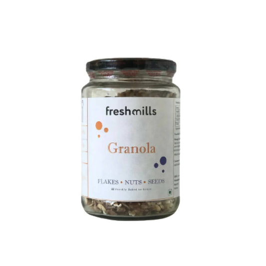 Buy Fresh Mills Granola with Flakes, Nuts & Seeds from DrMediCart, Ship from India to USA