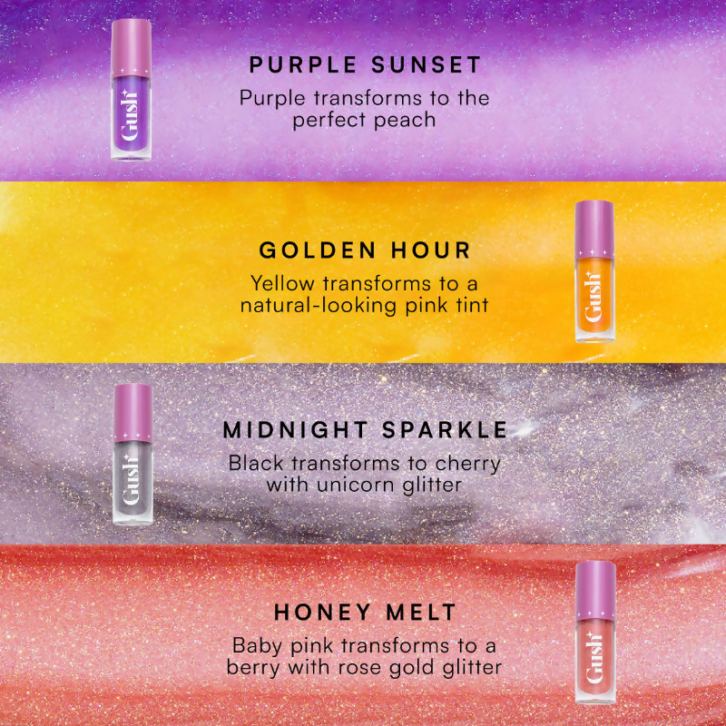 Gush Beauty H-Inched Transformative Glossy Lip Tint - Midnight Sparkle