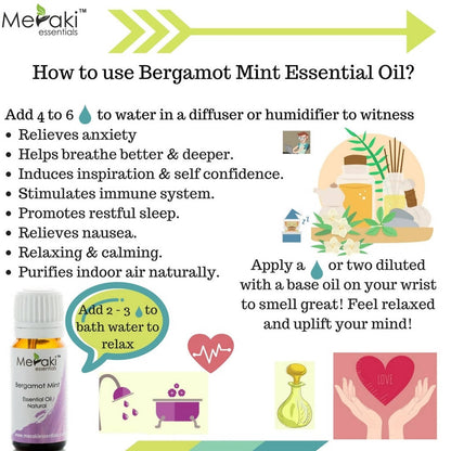 Meraki Essentials Bergamot Mint Essential Oil