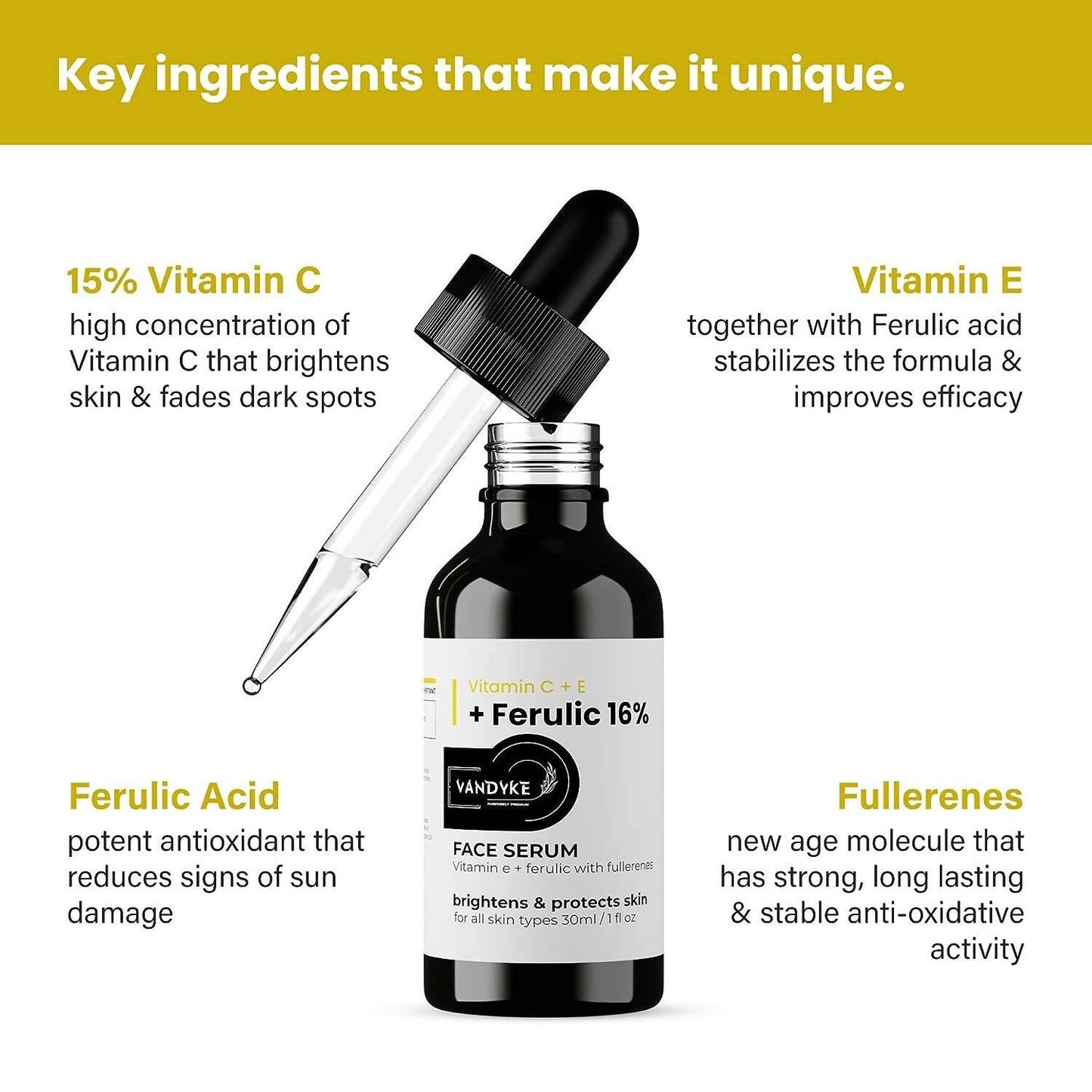 Vandyke Vitamin C + E + Ferulic 16% Face Serum