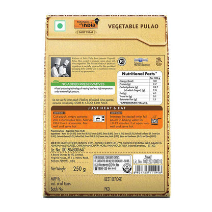 Kitchens of India Vegetable Pulao