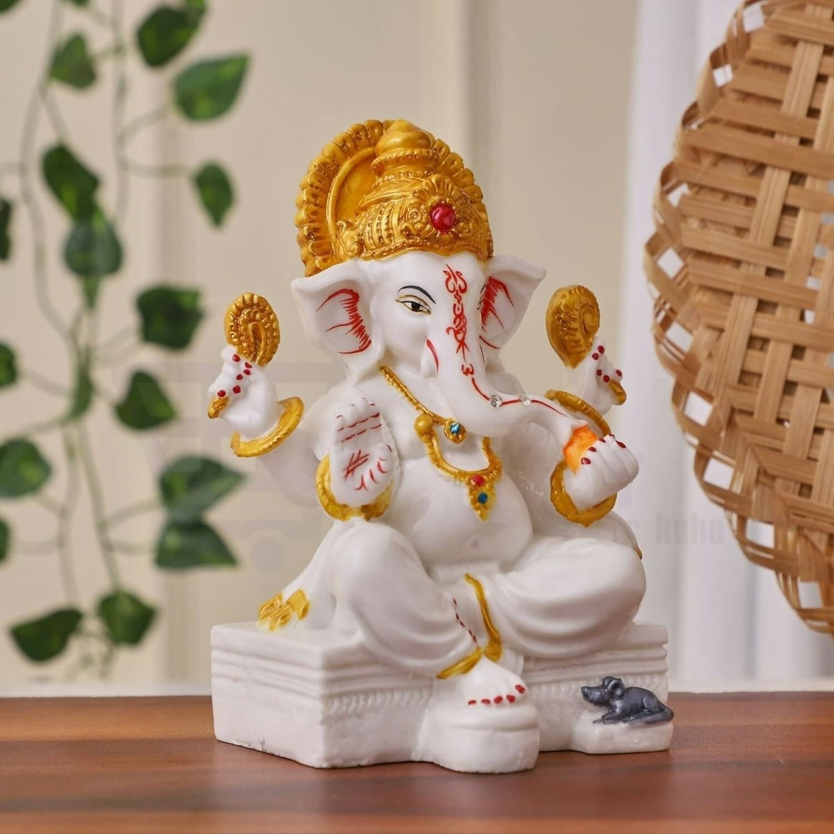 Buy Apnimarket Marble Dust Ganesh Idol