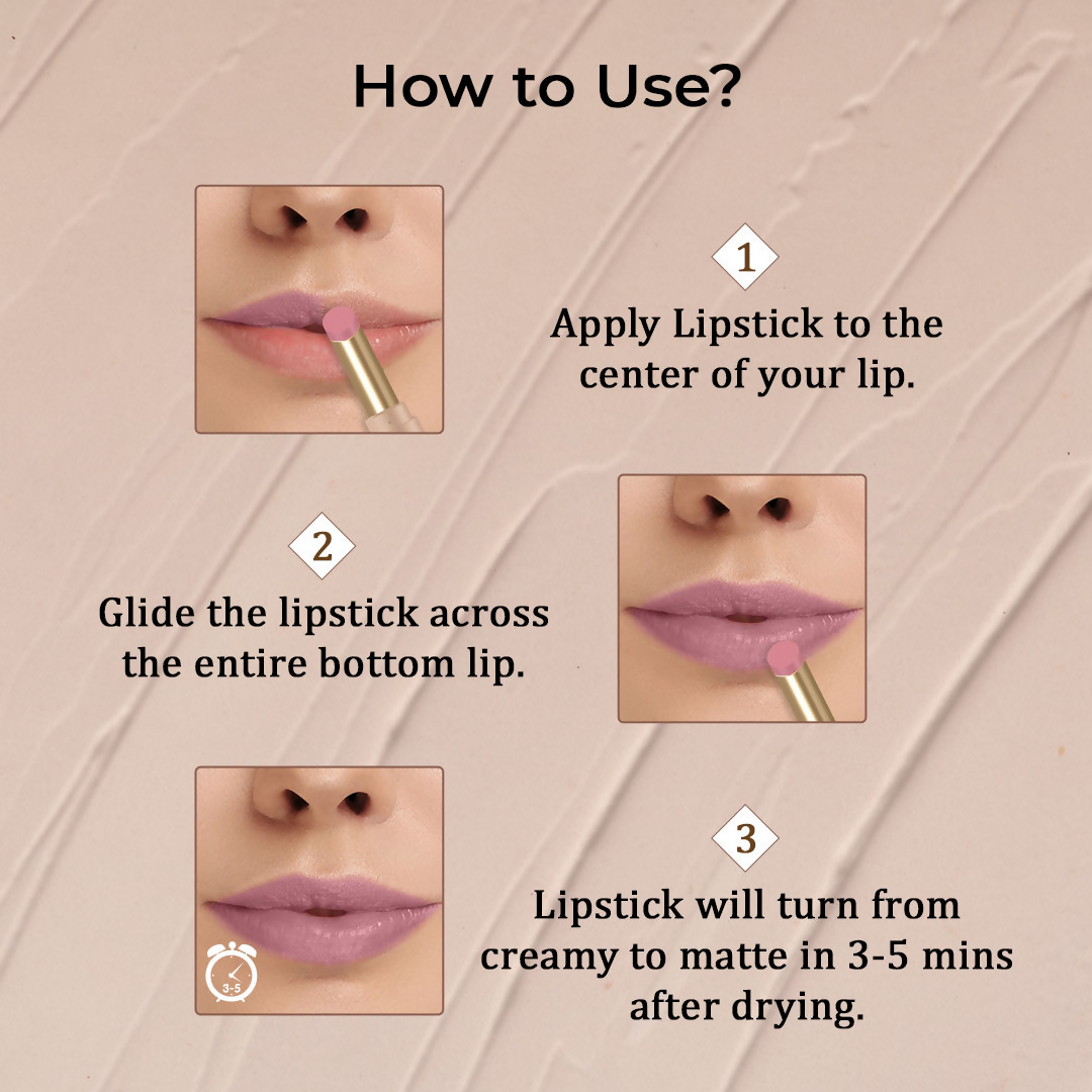 The Natural Wash Silky Matte Fusion Longstay Bullet Lipstick - Stardust Rose