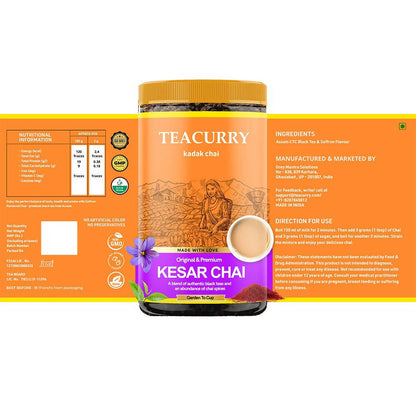 Teacurry Kesar Elaichi Chai Powder - Drmedicart