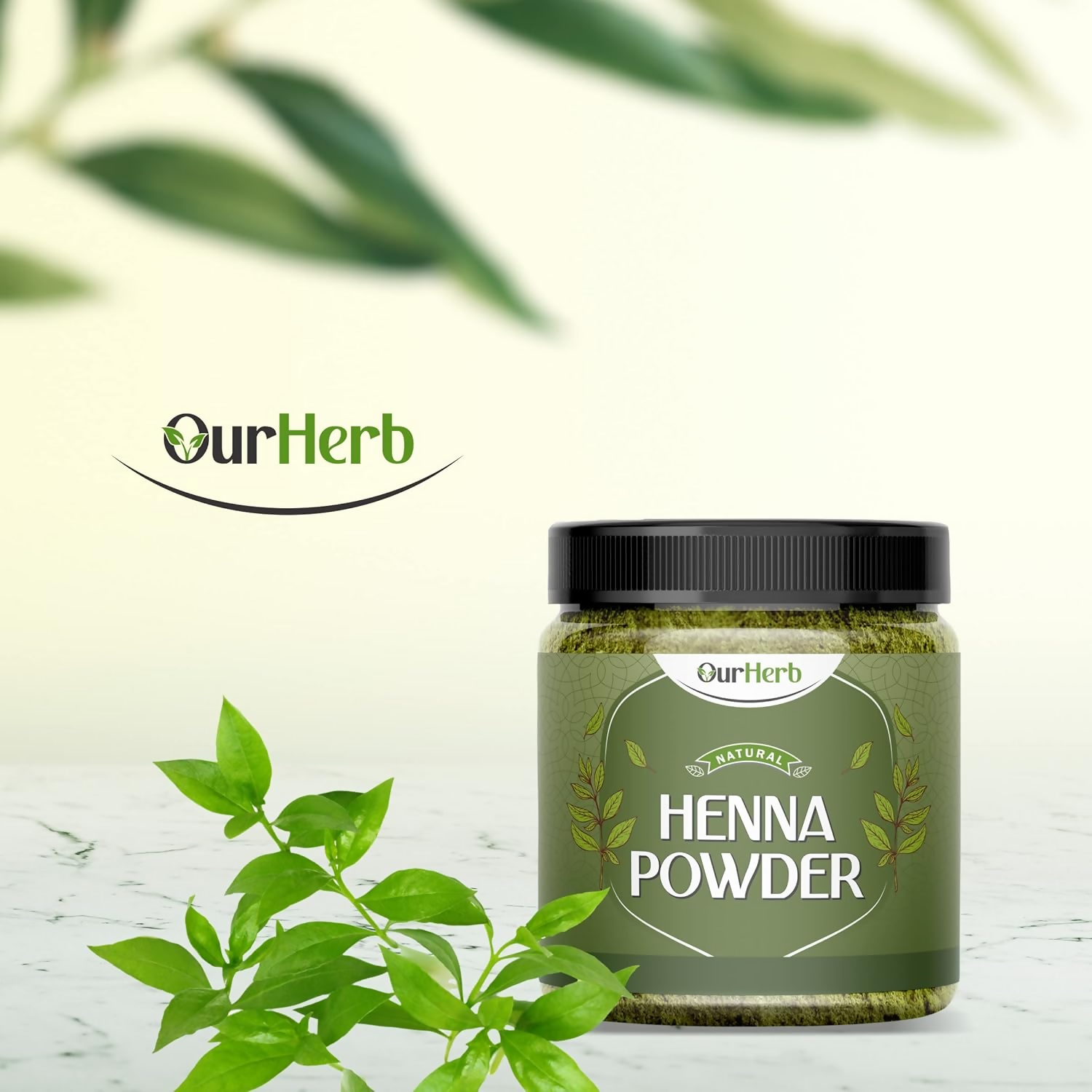 OurHerb Natural Henna Powder Enriched With Precious Herbals For Natural Hair Color