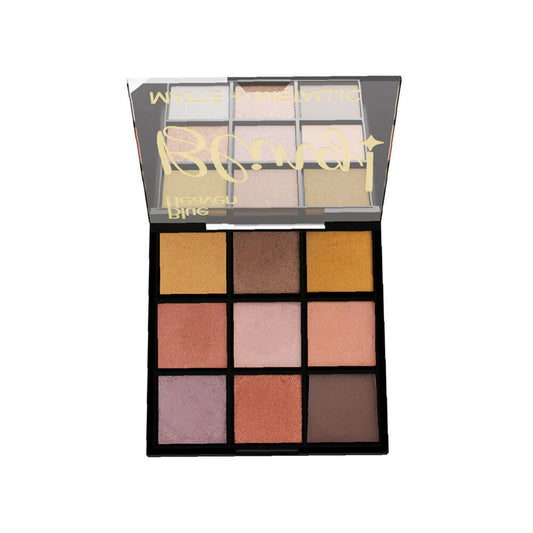 Blue Heaven Bling 9 In 1 Eyeshadow Palette - Sunset Warmth