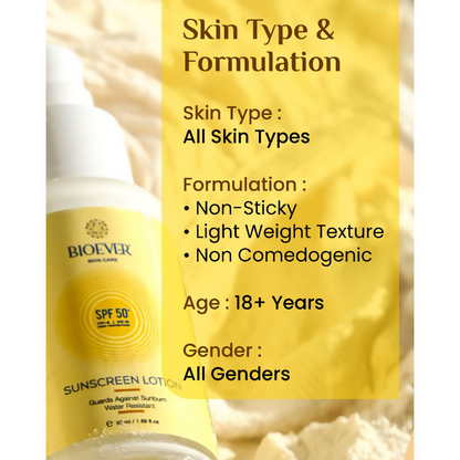 Bioever Sunscreen Lotion SPF 50+ UV-A