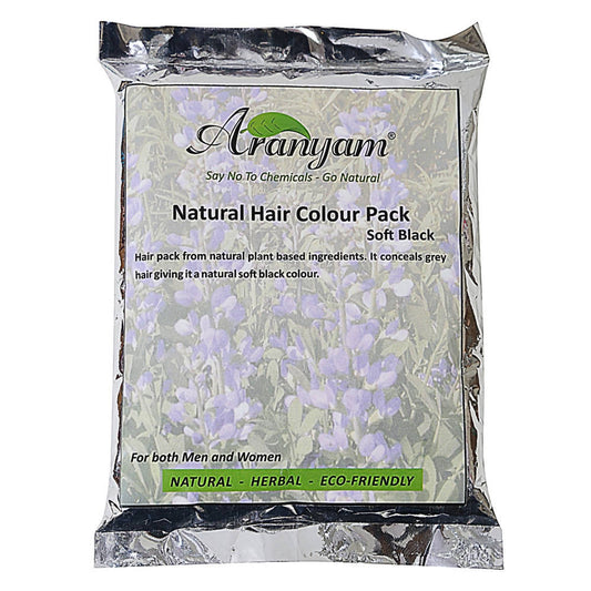 Aranyam Natural Colour and Nourish Hair Pack - Soft Black