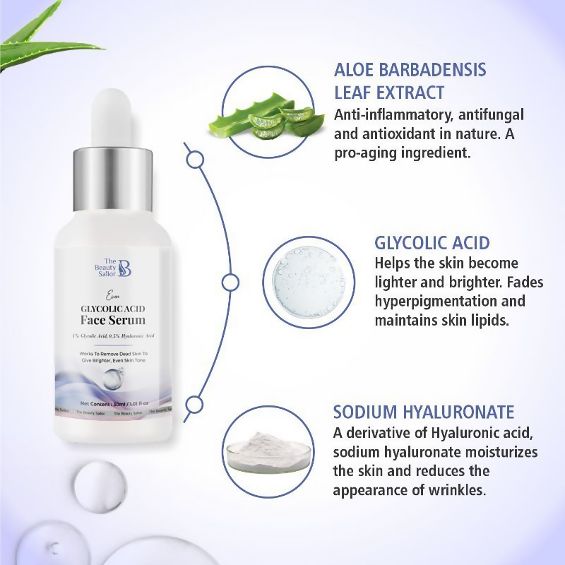 The Beauty Sailor Even Glycolic Acid Face Serum