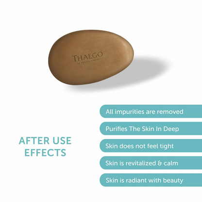 Thalgo Marine Algae Solid Cleanser - Revitalising Face Cleanser For Detoxifying & Smoothing Skin Texture