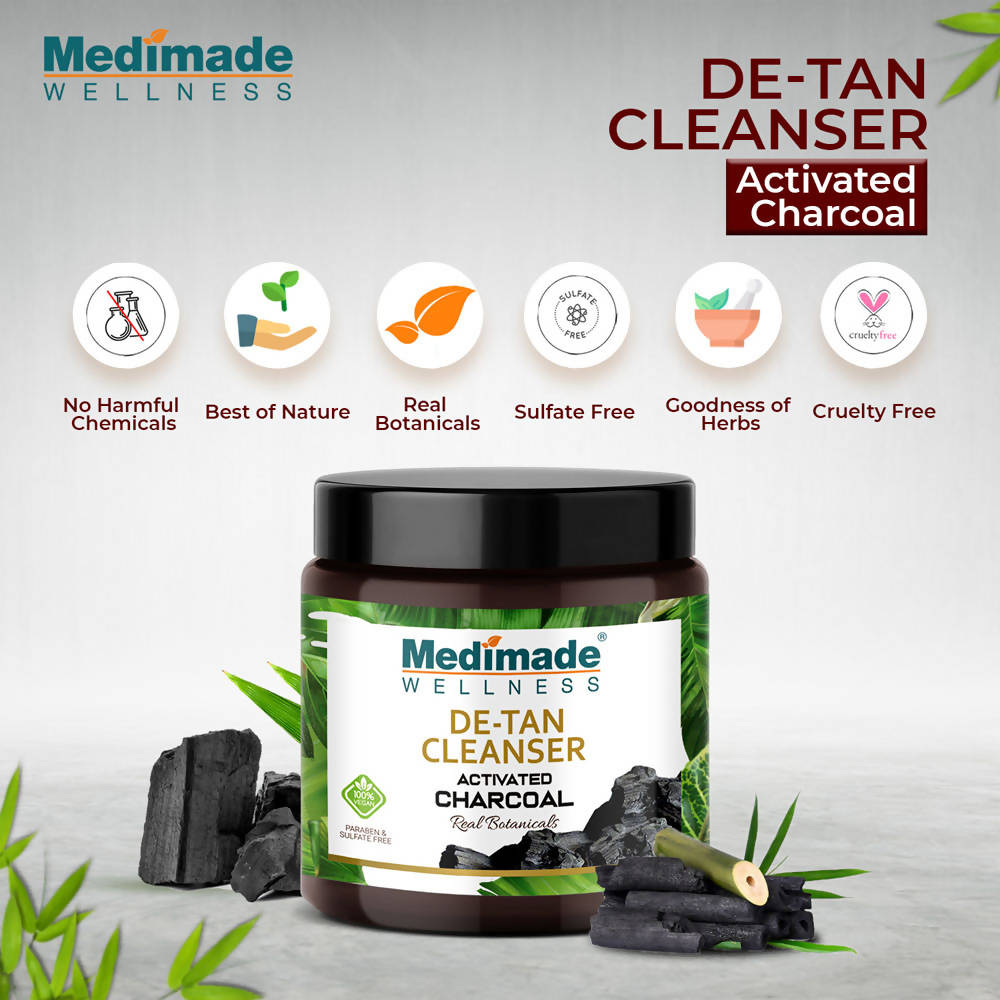 Medimade Wellness Activated Charcoal De-Tan Cleanser