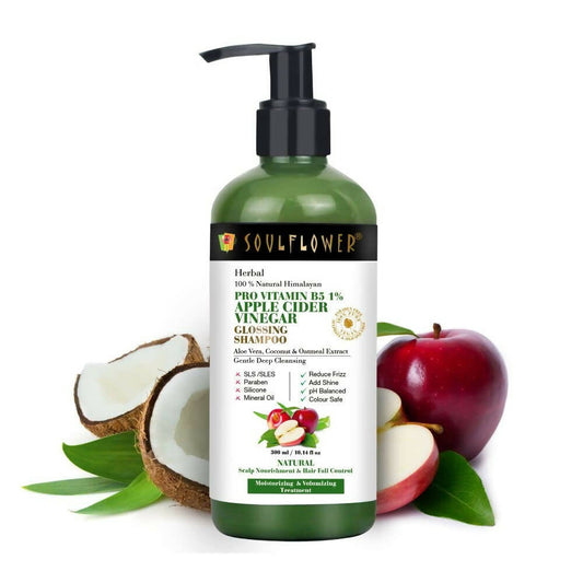 Buy Soulflower Pro Vitamin B5 Apple Cider Vinegar Shampoo from DrMediCart, Ship from India to USA