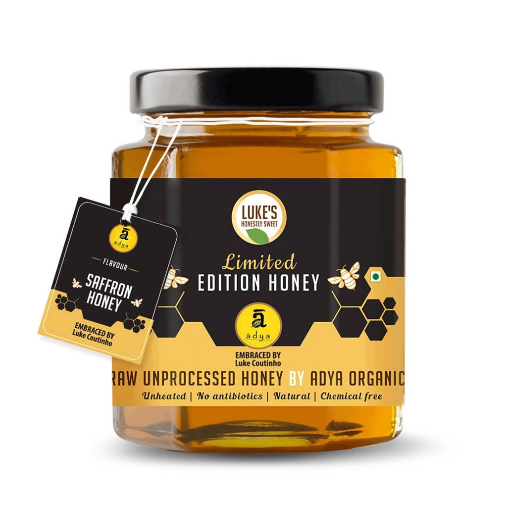 Buy Adya Organics Saffron Infused Limited Edition Honey from DrMediCart