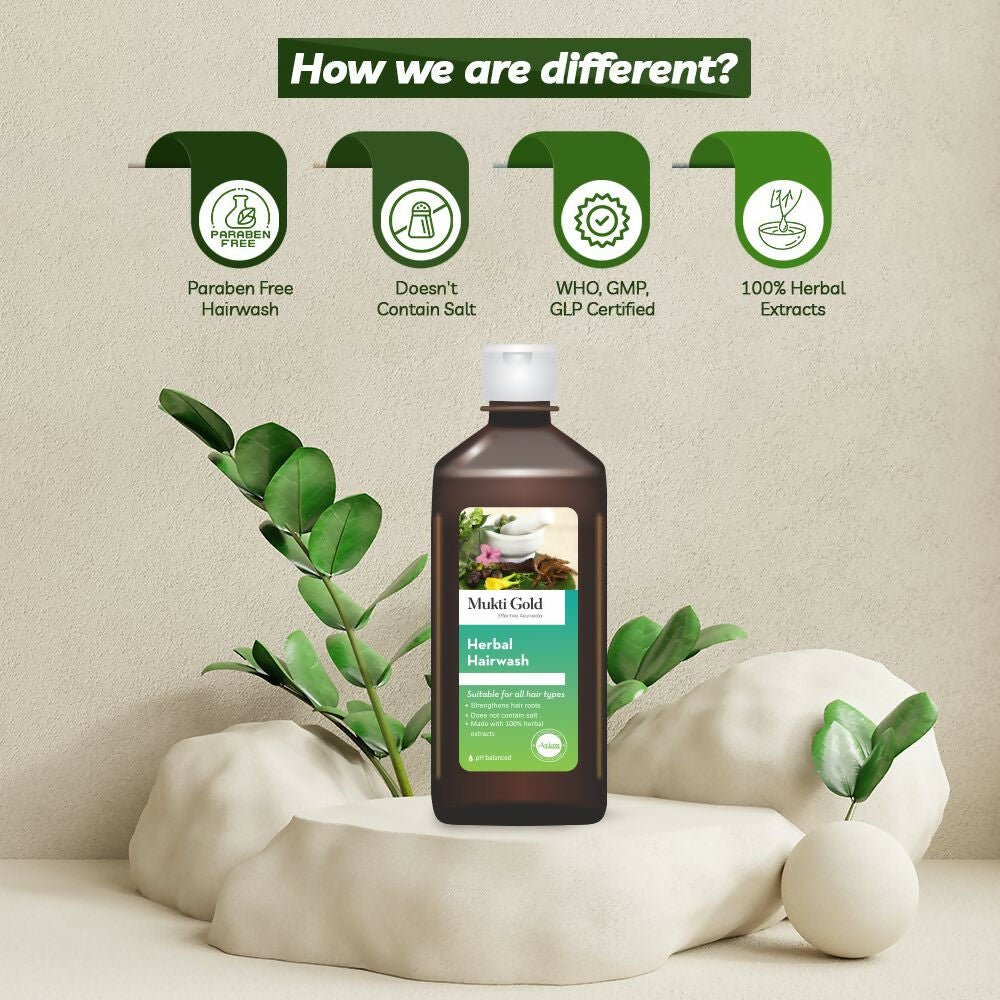 Axiom Mukti Gold Herbal Hair Wash (Flip Top)