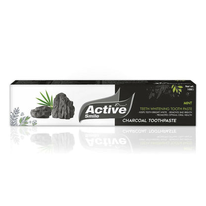 Dr. Morepen Active Smile Charcoal Toothpaste for Teeth Whitening & Bad Breath Removal
