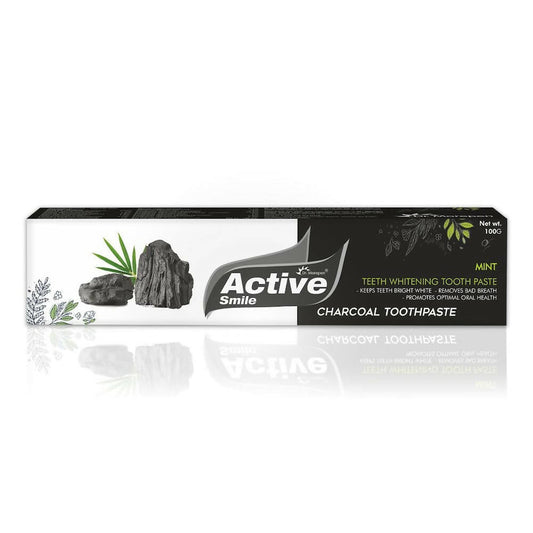 Dr. Morepen Active Smile Charcoal Toothpaste for Teeth Whitening & Bad Breath Removal