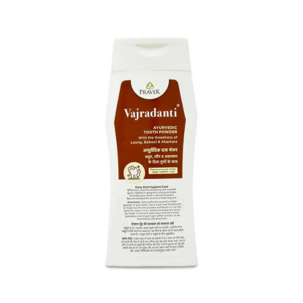 Pravek Vajradanti Ayurvedic Tooth Powder - DrMediCart