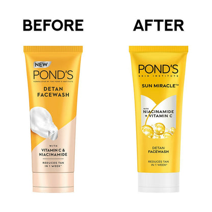 Ponds DeTan Face Wash With Niacinamide & Vitamin C