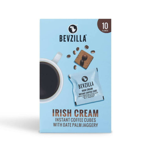 Bevzilla Instant Coffee Cubes Pack with Organic Date Palm Jaggery - Irish Cream