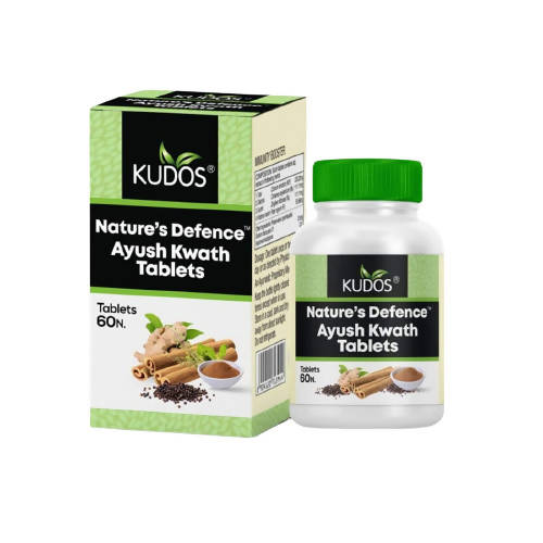 Buy Kudos Ayurveda Nature's Defence Ayush Kwath Tablets from DrMediCart, Ship from India to USA
