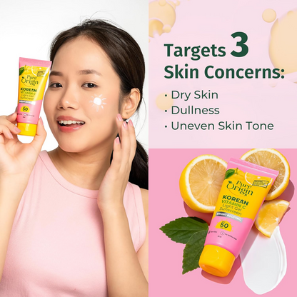 Pure Origin Korean Vitamin C Bright Boosting Light Gel Sunscreen SPF 50 PA++++