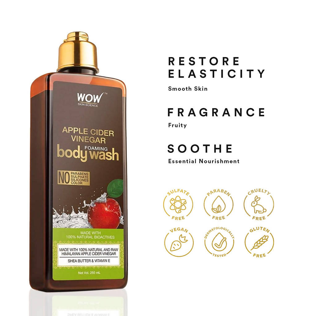 Wow Skin Science Apple Cider Vinegar Foaming Body Wash - Drmedicart