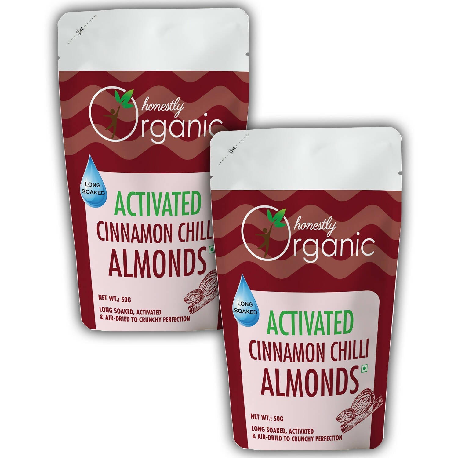 Buy D-Alive Honestly Organic Activated Cinnamon Chilli Almonds from DrMediCart, Ship from India to USA