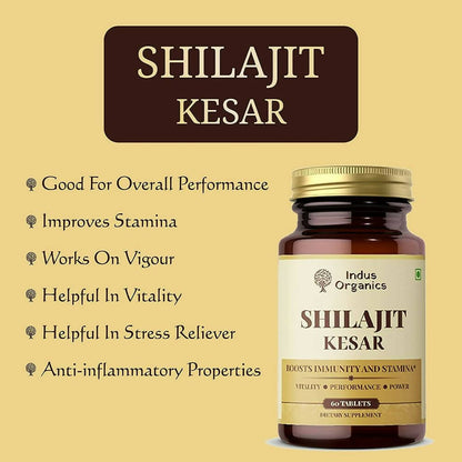 Indus Organics Pure Sj Kesar Tablets