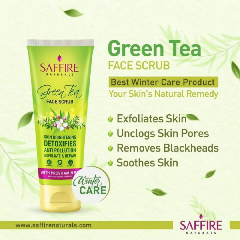 Saffire Naturals Green Tea Scrub With Provitamin B5
