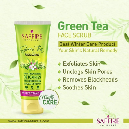 Saffire Naturals Green Tea Scrub With Provitamin B5