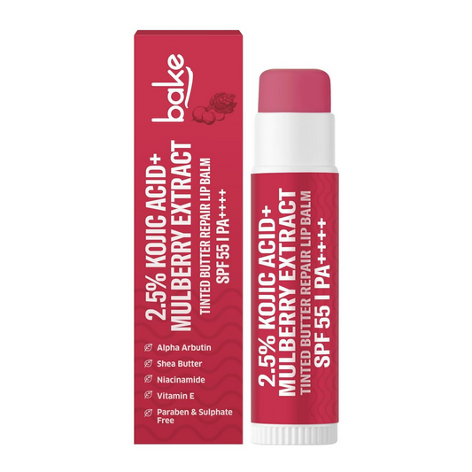 Bake 2.5% Kojic Acid Beetroot Tinted Butter Brightening Lip Balm Spf 55 Pa++++
