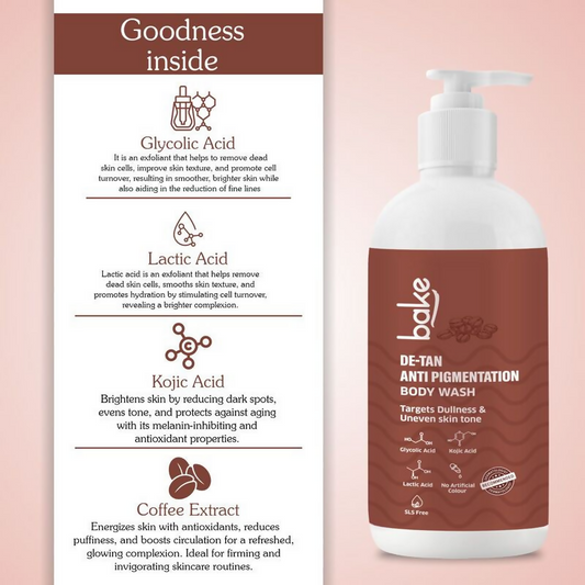 Bake De-Tan Anti Pigmentation Coffee Body Wash