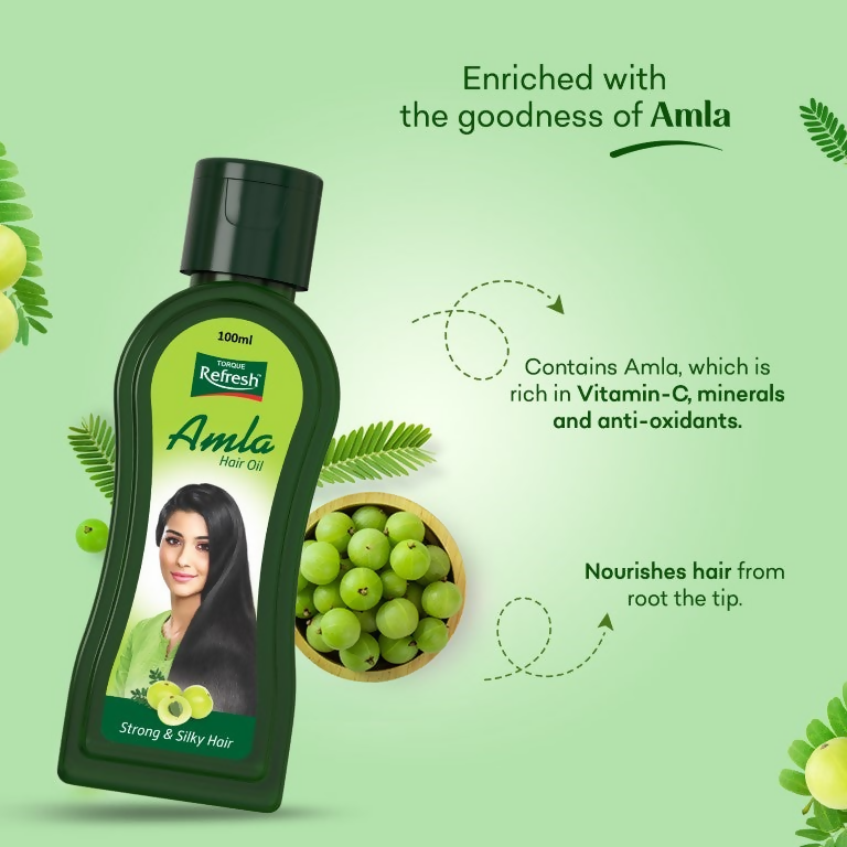 Torque's Refresh Amla Hair Oil For Strong, Long And Thick Hair
