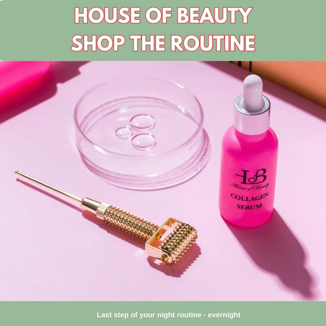 House of Beauty Gold Collagen Roller