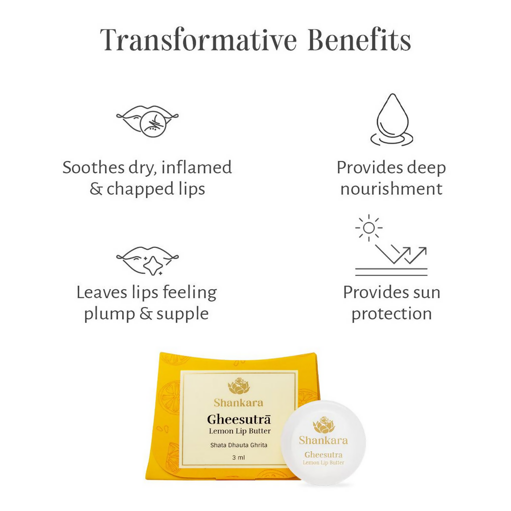 Shankara by Sri Sri Tattva Gheesutra Lemon Lip Butter